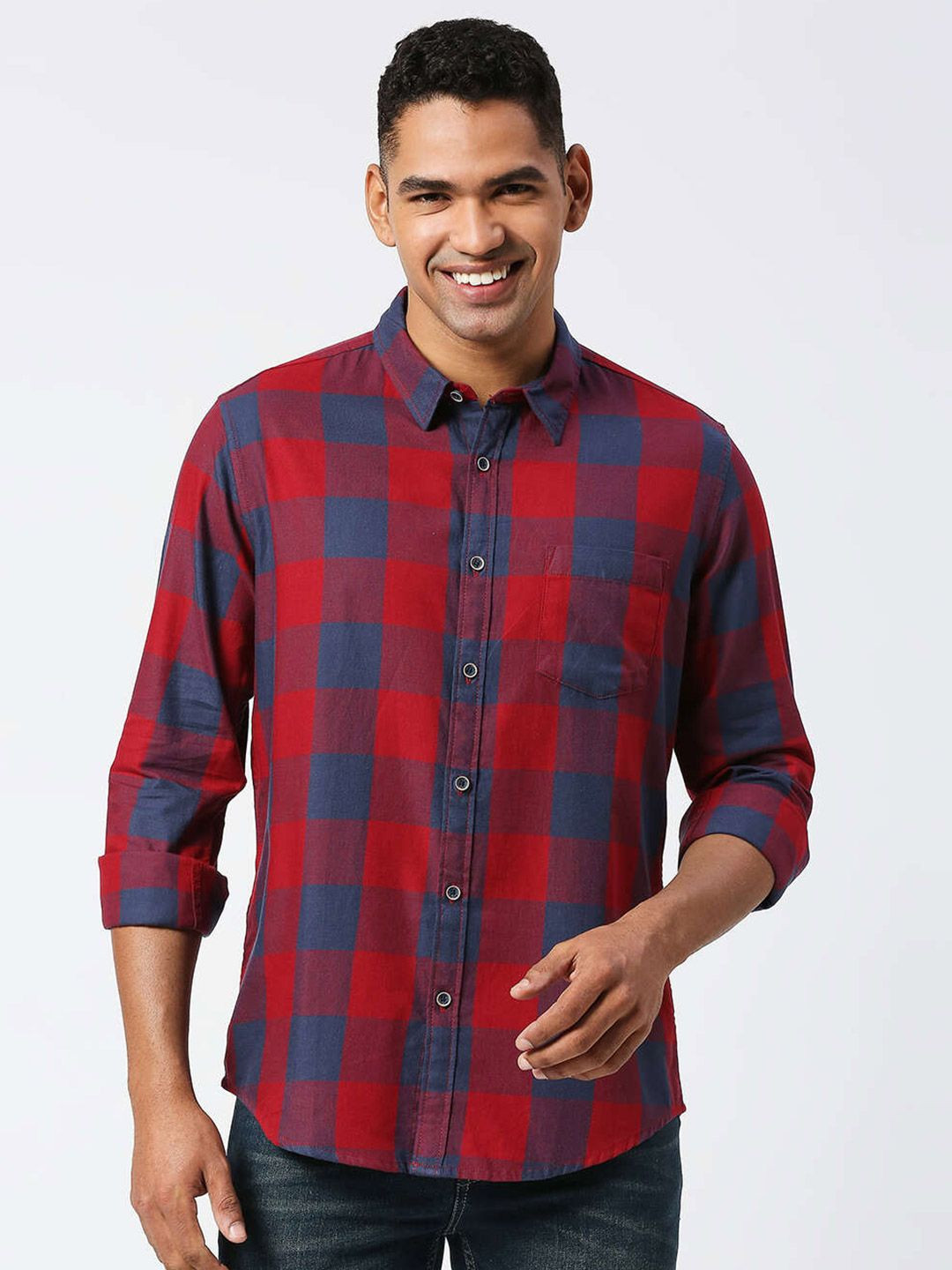 Pepe Jeans Buffalo Checks Cotton Casual Shirt