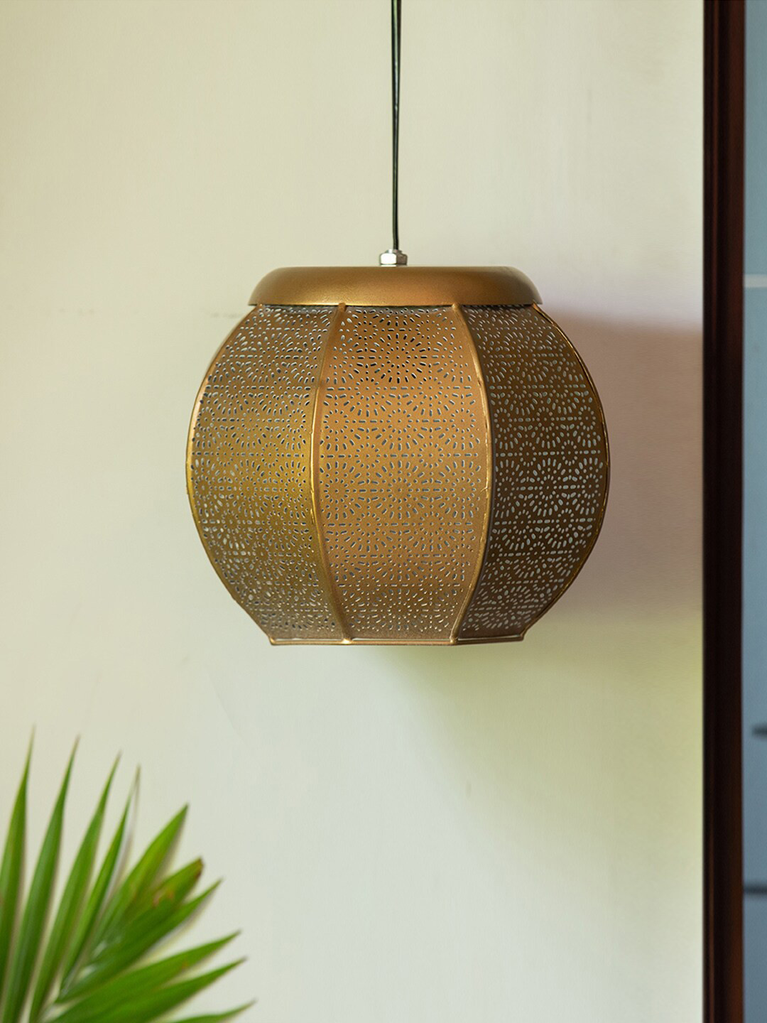 ExclusiveLane Morrocan Treasure Brown Textured Matte Finish Pendant Lamp