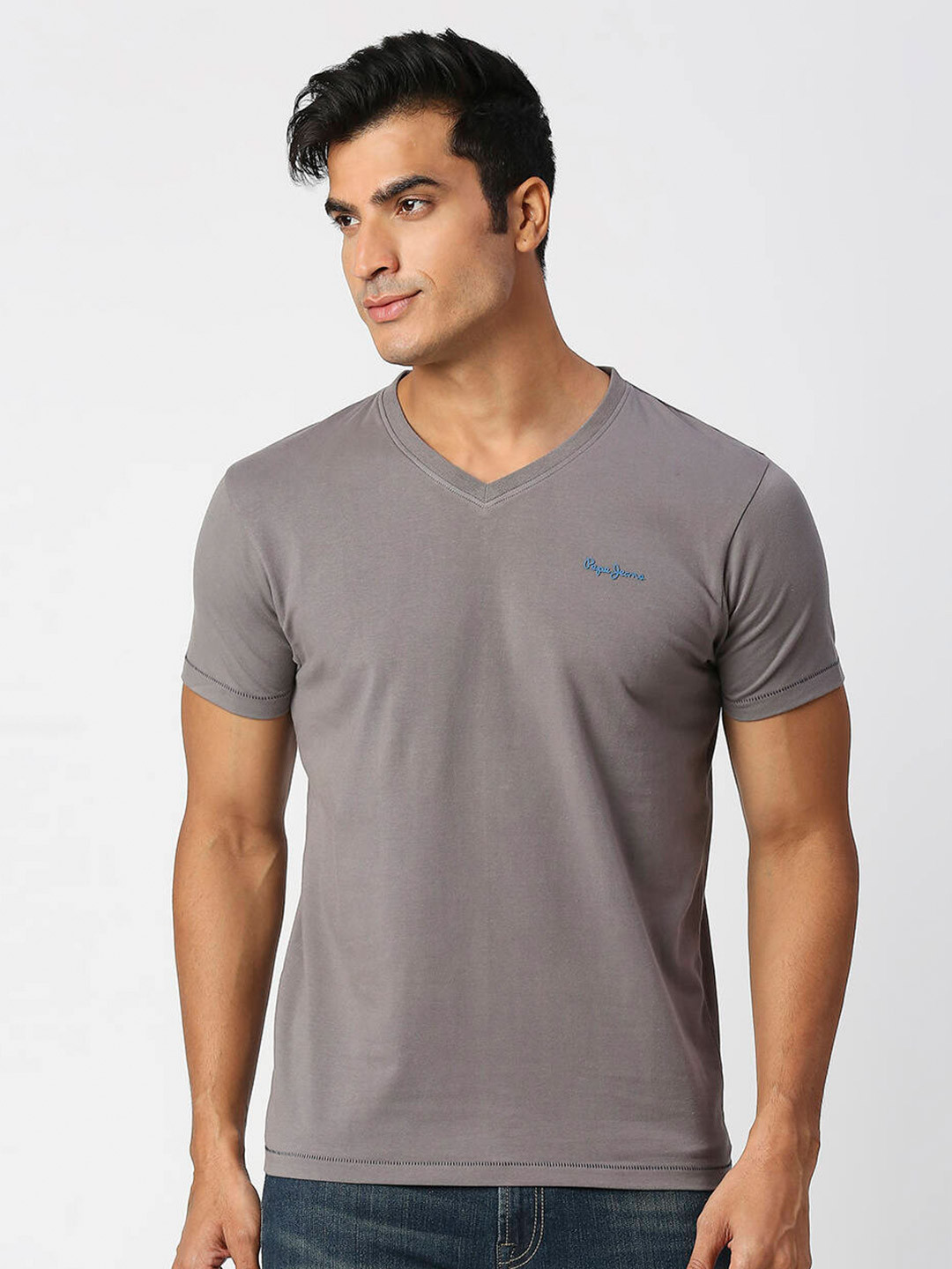 Pepe Jeans V-Neck Pure Cotton Slim Fit T-shirt