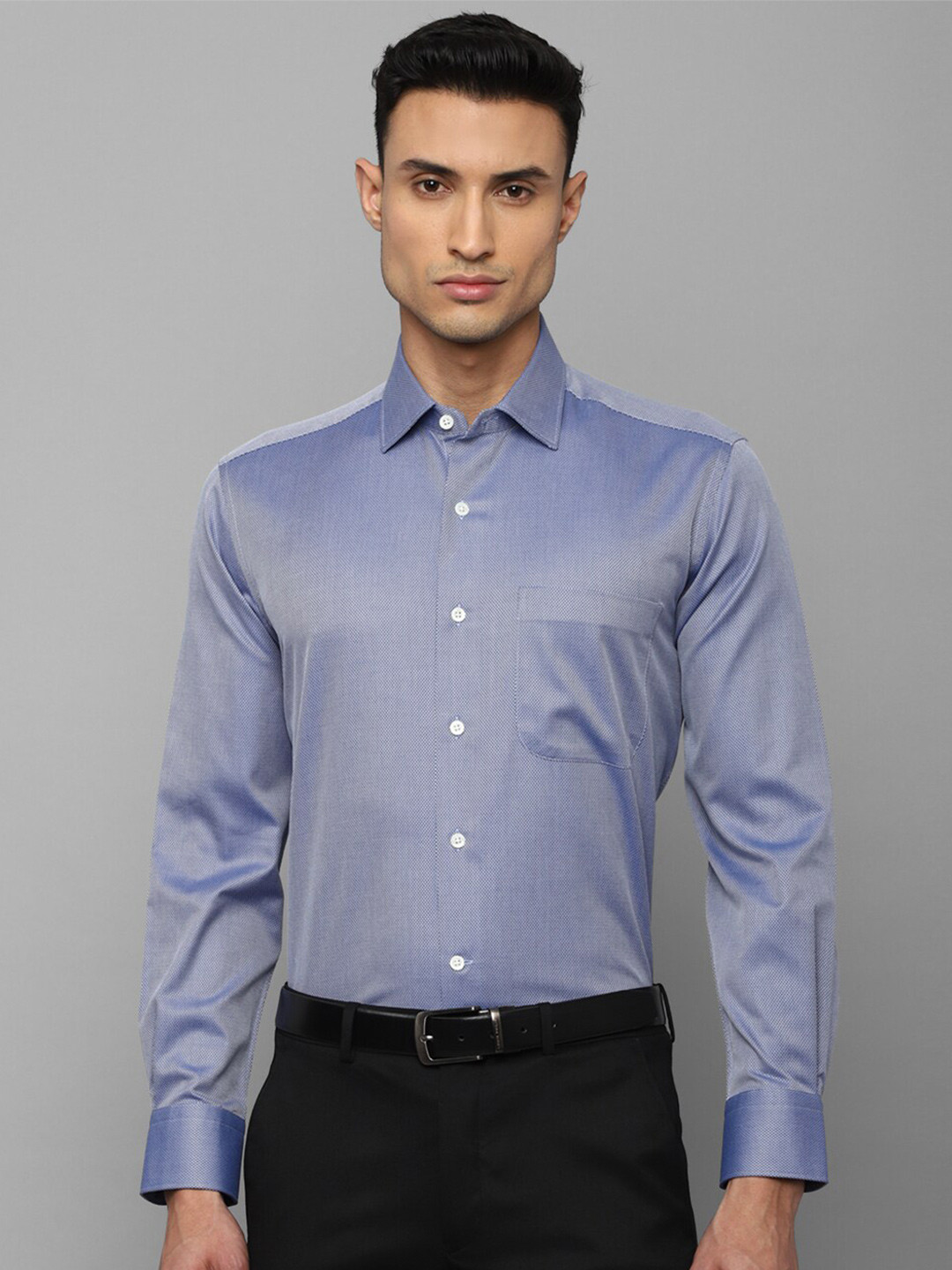 Luxure by Louis Philippe Mirco Ditsy Printed Formal Pure Cotton Shirt