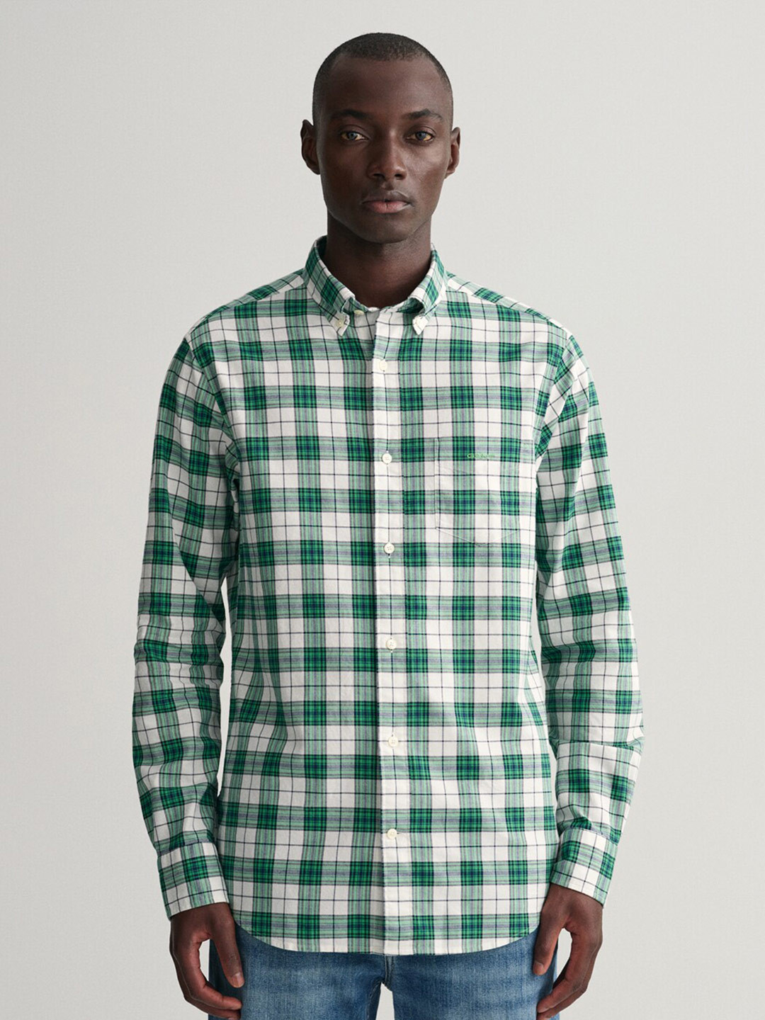 GANT Modern Gingham Checked Cotton Casual Shirt