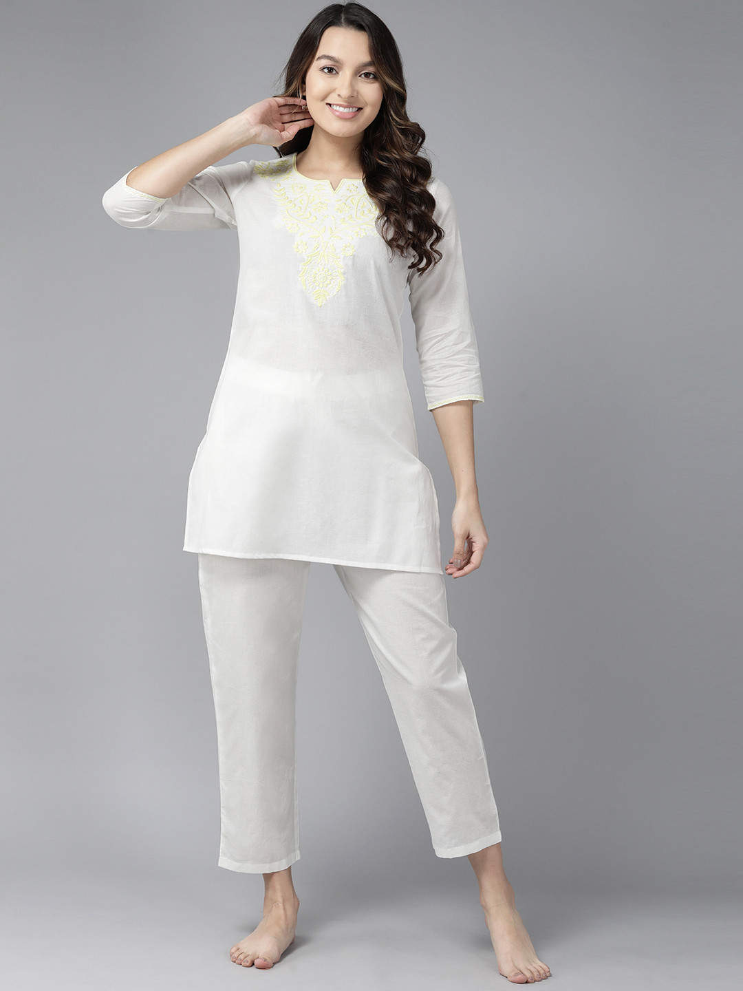 Prakrti Embroidered Pure Cotton Night suit PCCLW548