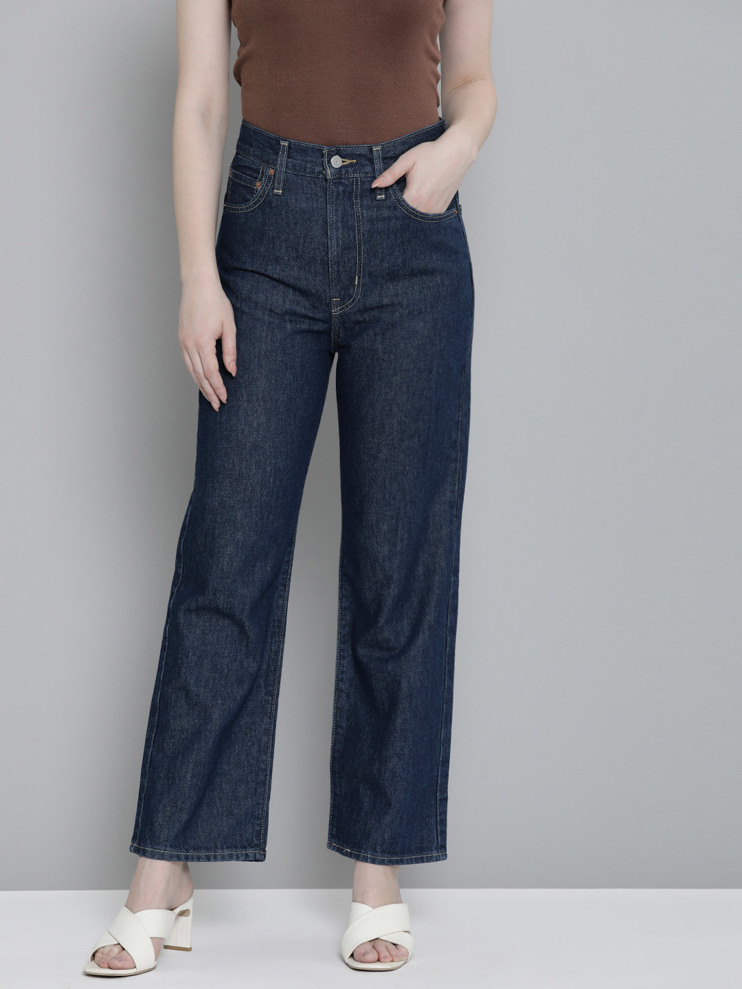 Levis Women 312 Slim Fit Light Fade Mid-Rise Stretchable Jeans