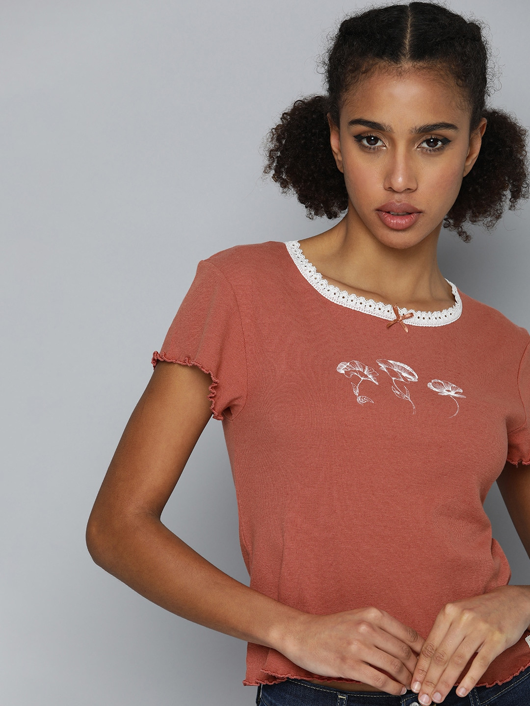 Levis Floral Printed Slim Fit Top