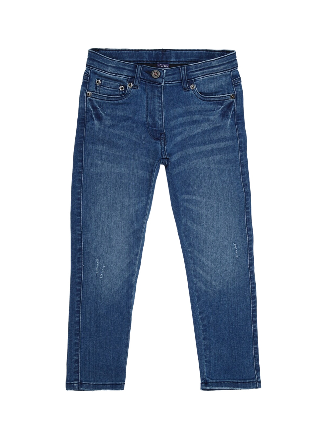 Peter Do Patchwork High-rise Straight Jeans in Blue