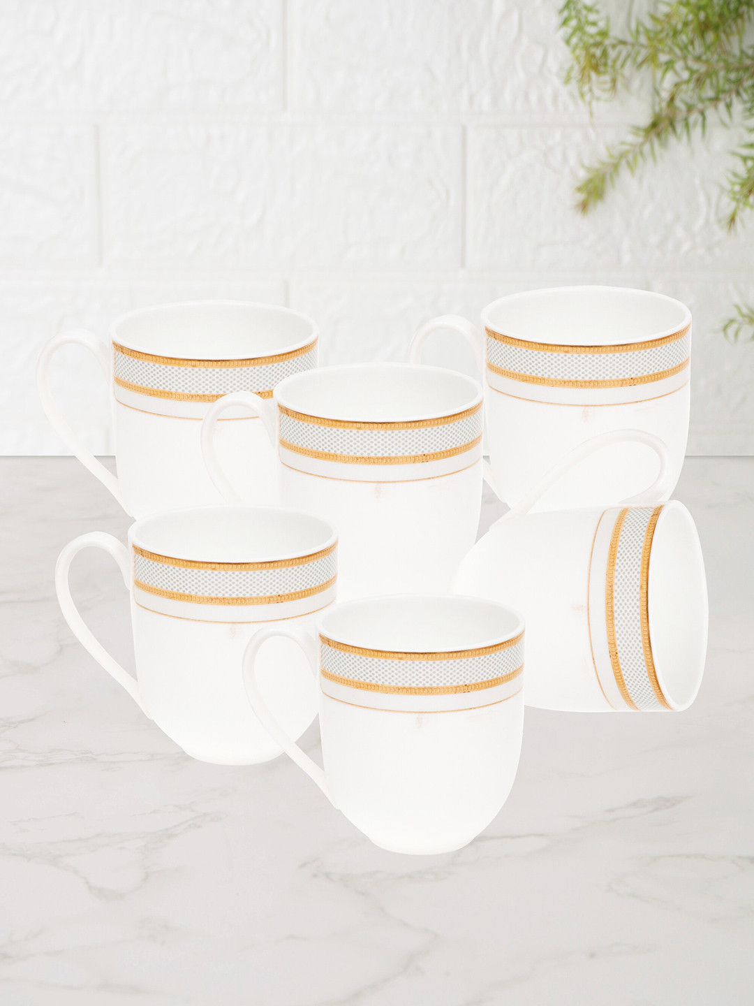 JCPL Gopinath Name Personalised White Ceramic Microwave Safe 6 Piece Mug-180ml