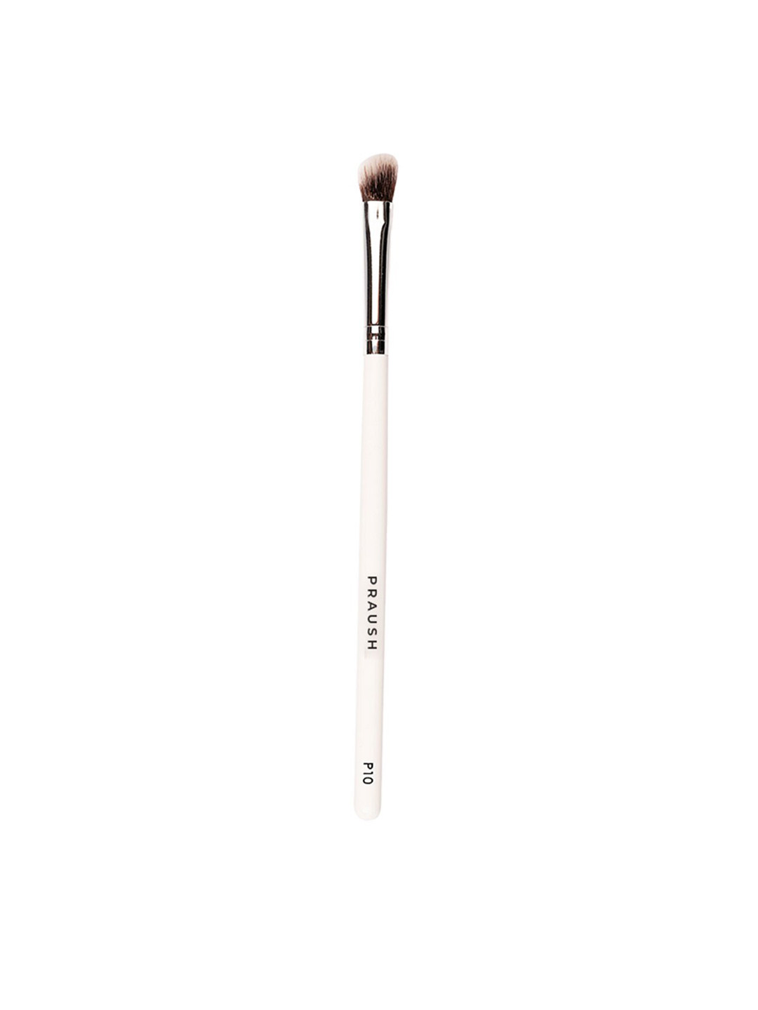 Praush Cruelty Free & Vegan P10 Angled Crease Blending Nose Contour Brush - White