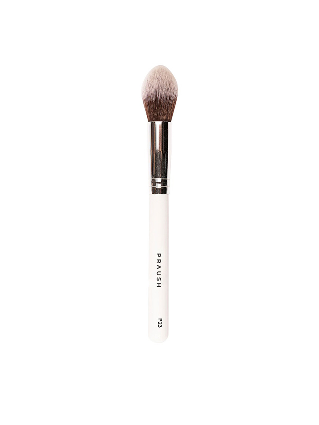 Praush Cruelty Free & Vegan P23 Small Professional Powder Brush - White