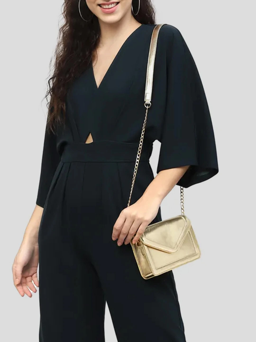 AQUATAN Pu Structured Sling Bag with Envelope Shaped