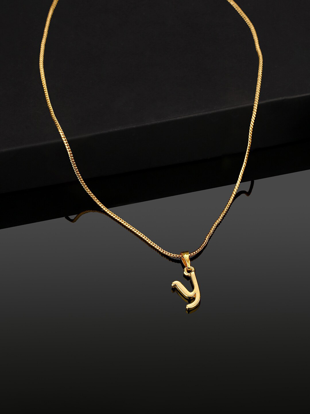 Estele Gold-Plated Initial Y Pendant With Chain
