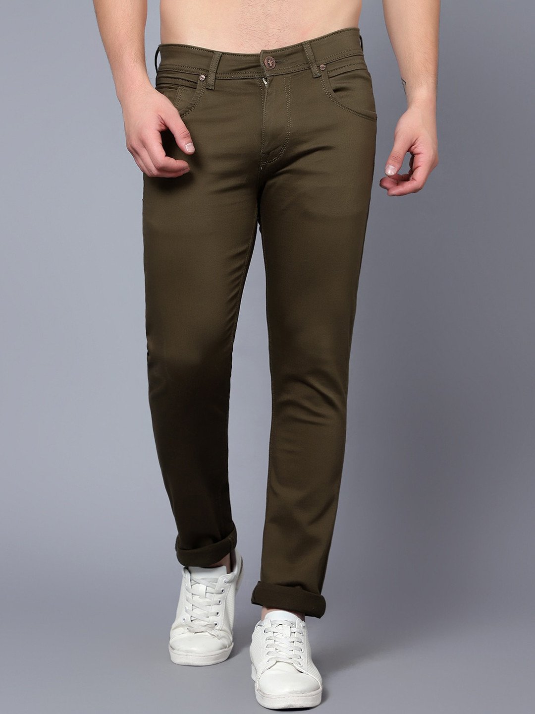 Cantabil Men Clean Look Stretchable Cotton Jeans