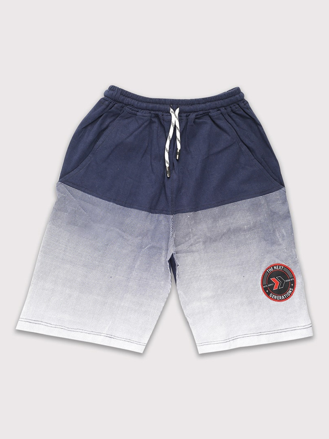 Nottie Planet Boys Ombre Printed Mid Rise Pure Cotton Shorts