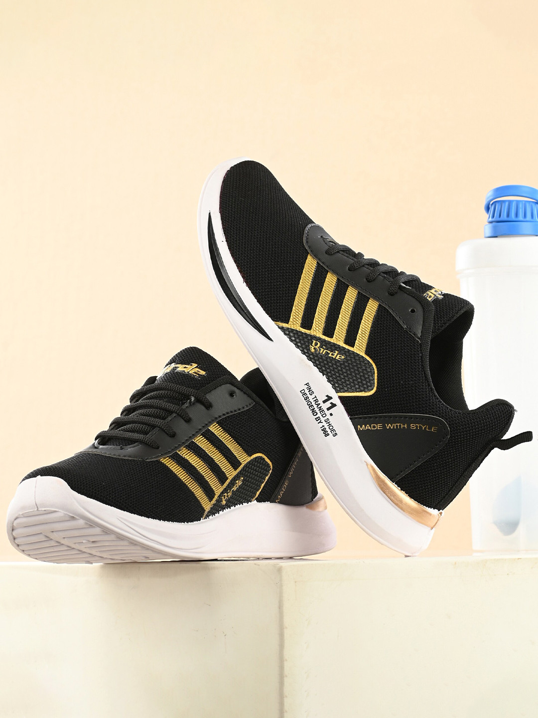 BIRDE Men Mesh Memory Foam Running Non-Marking Shoes