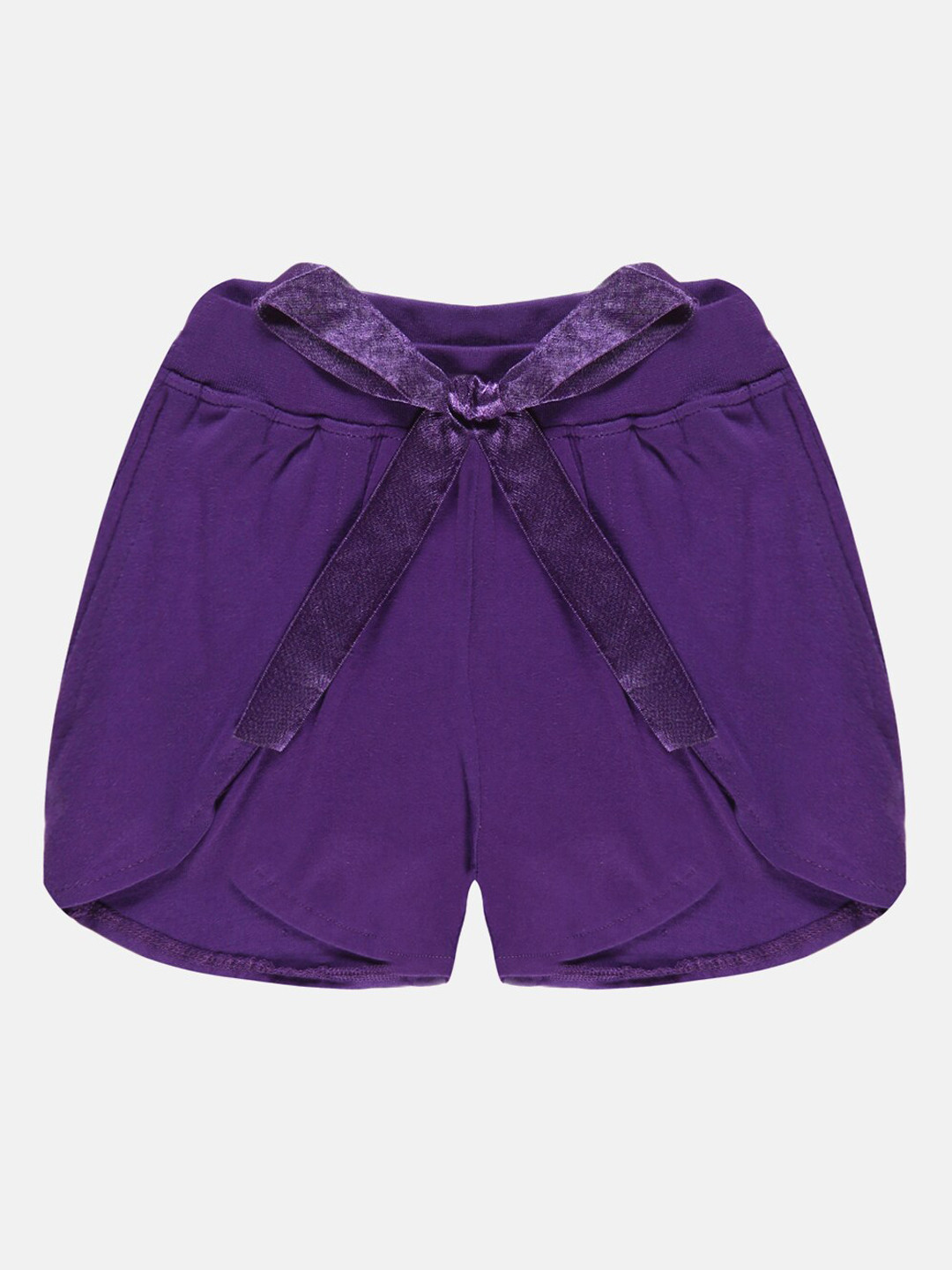 KiddoPanti Girls Over Lap Pure Cotton Shorts