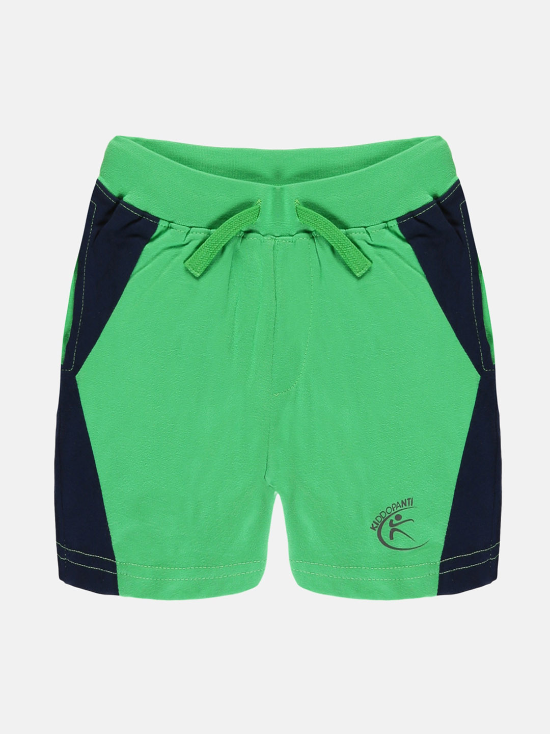 KiddoPanti Boys Colourblocked Cotton Side Cut & Sew Short