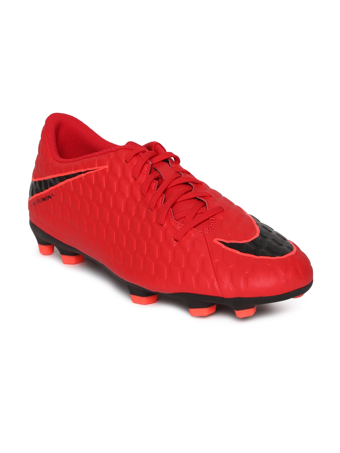 Nike red store football shoes