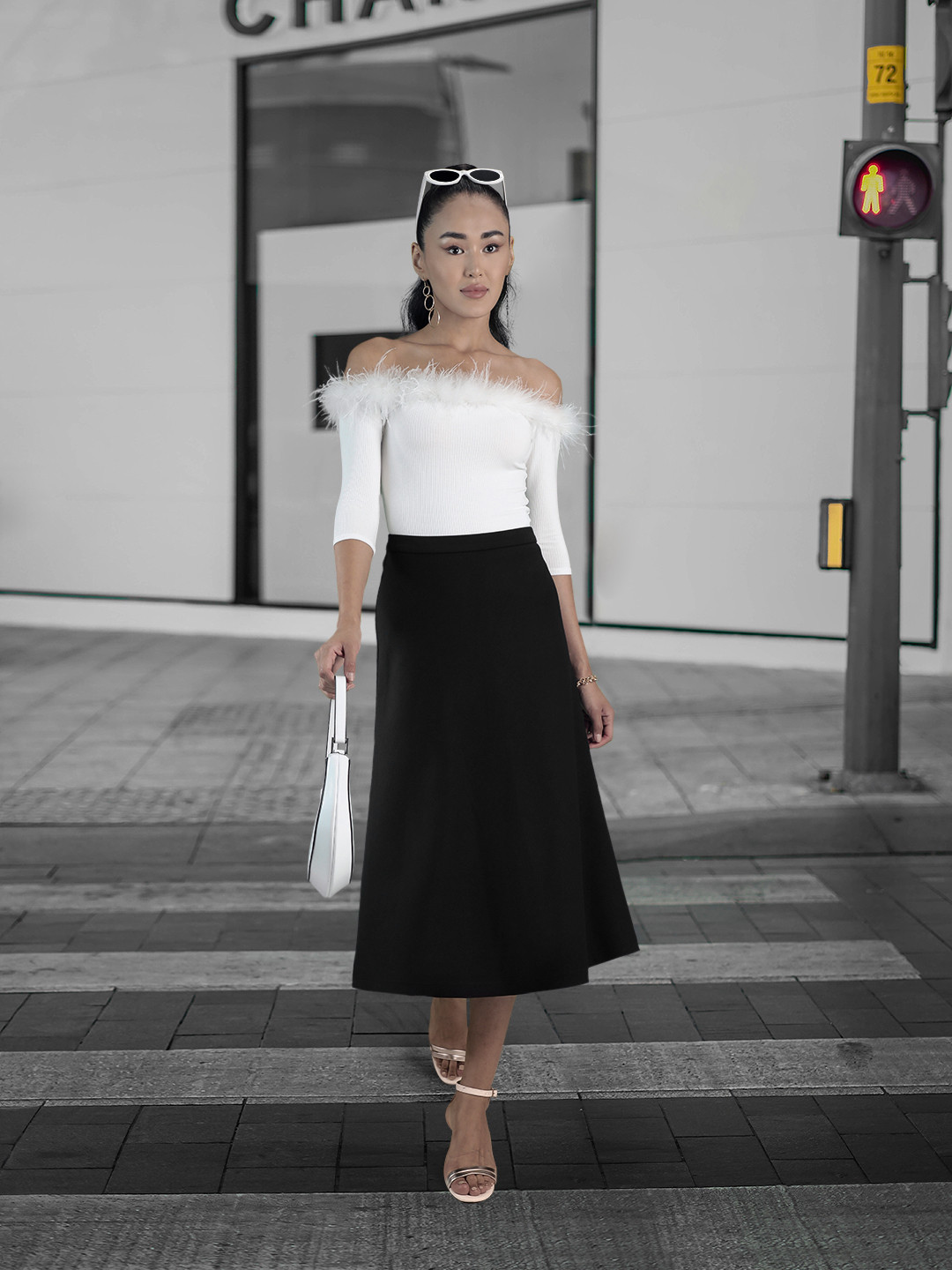 Marks & Spencer A-Line Flared Midi Skirt