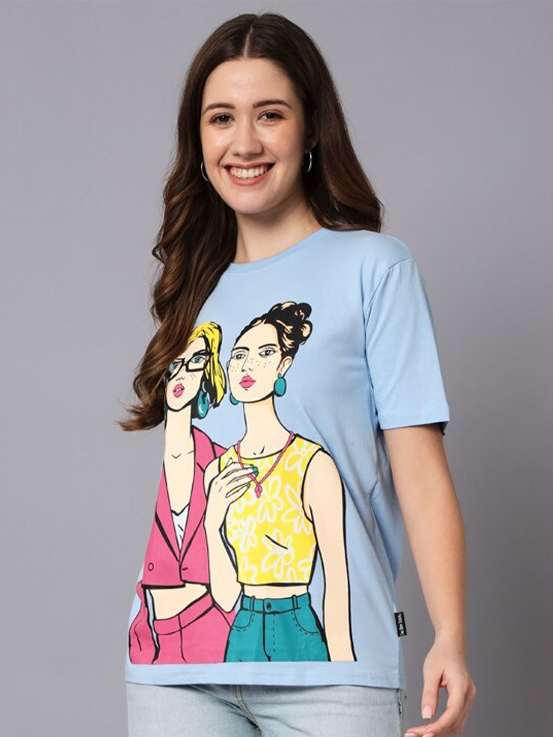 The Dry State Graphic Printed Drop-Shoulder Sleeves Cotton Oversize Fit T-shirt