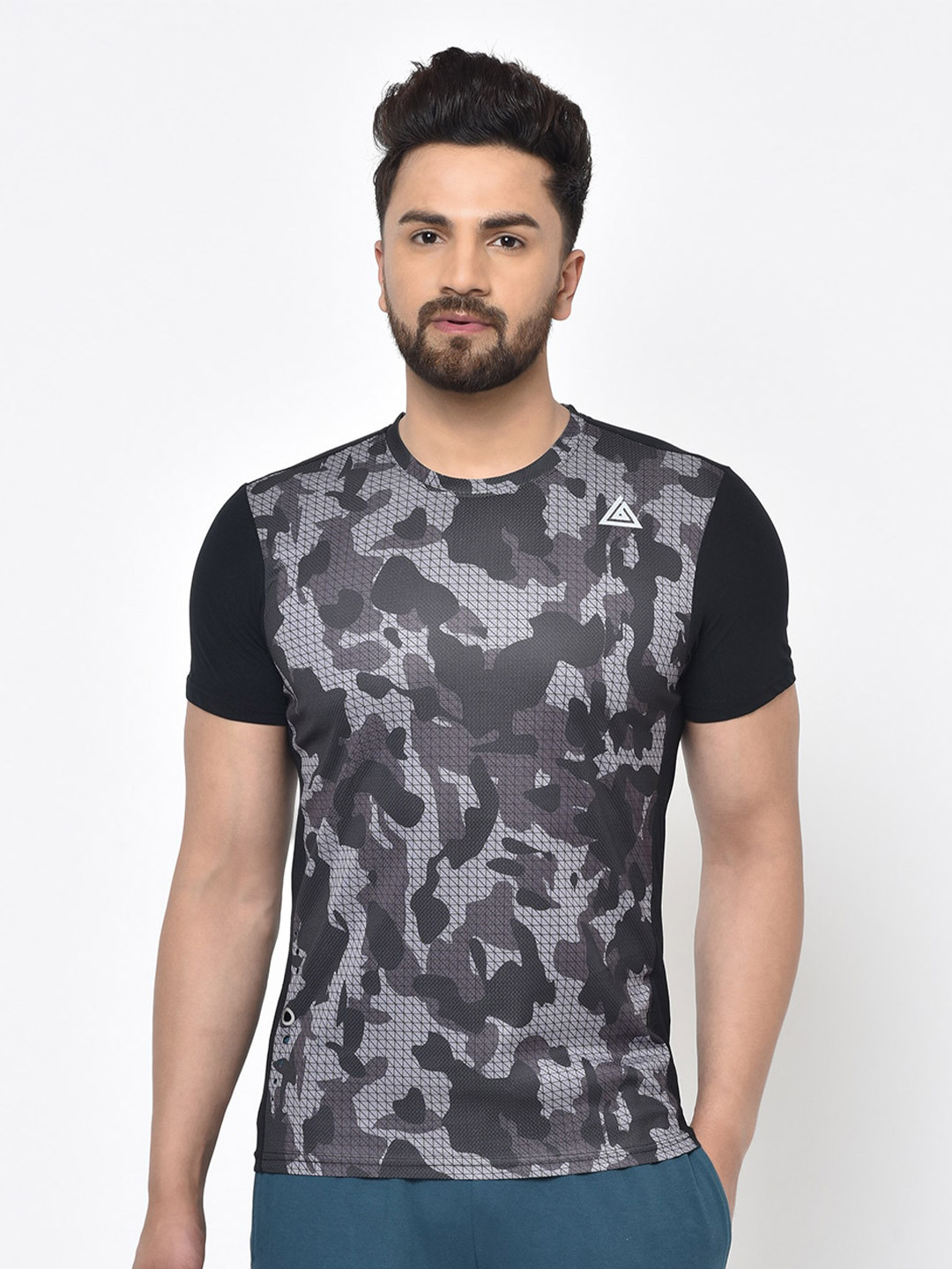 Aesthetic Bodies Camouflage Printed T-shirt