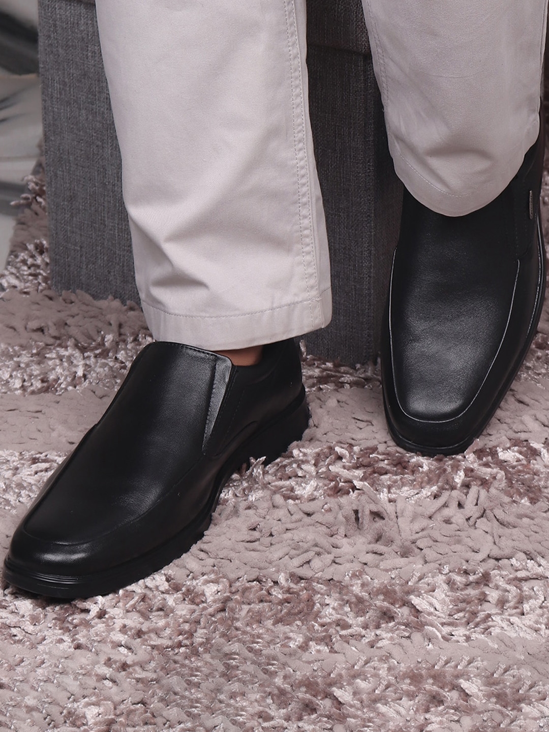 Buy Red Chief Men Textured Leather Formal Slip On Shoes Formal