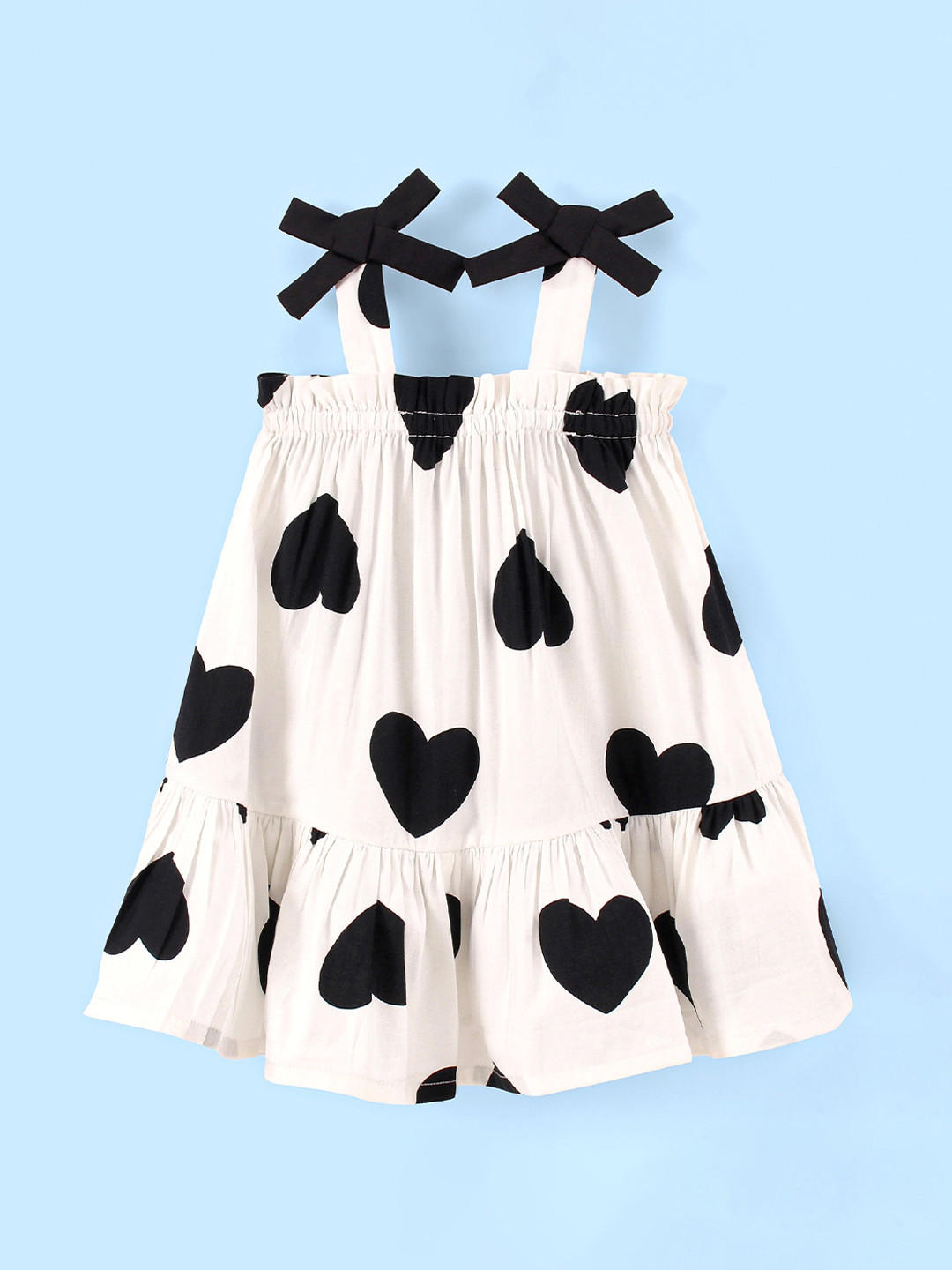 CrayonFlakes Girls Shoulder Straps Conversational Printed Dress