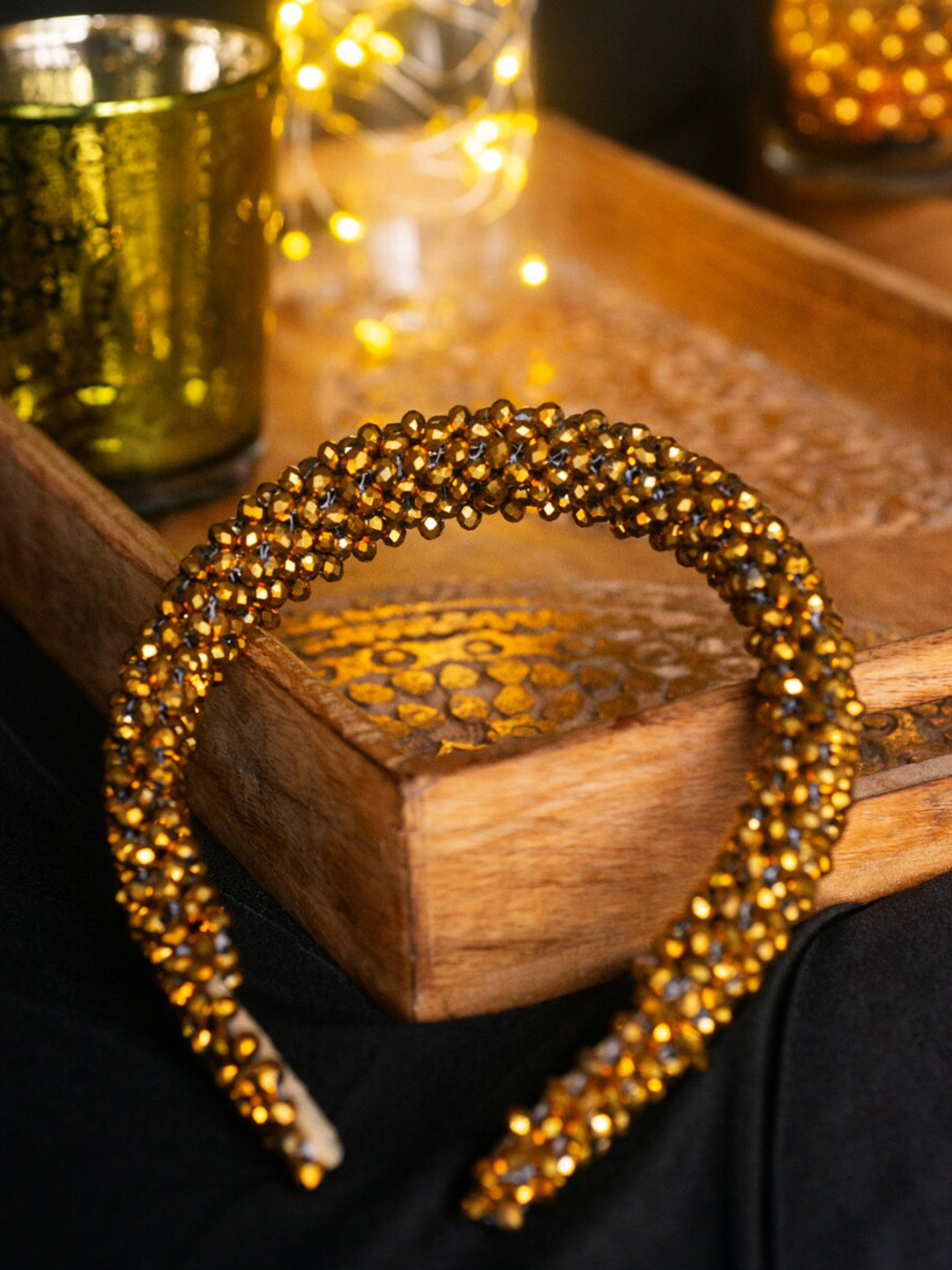 Choko Women Chrysanthemum Beaded Hairband