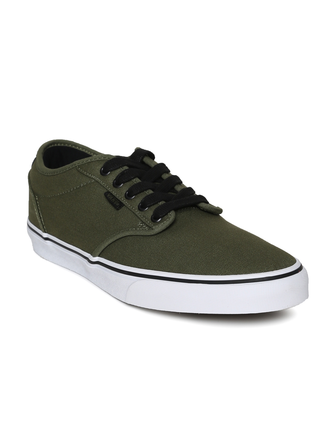 Buy Vans Men Olive Green Atwood Deluxe Sneakers Casual Shoes for