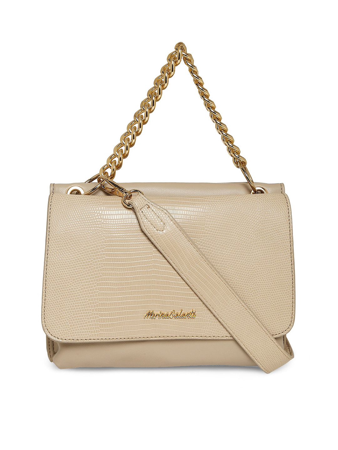 MARINA GALANTI Midnight Sonata Beige Soft Handbag