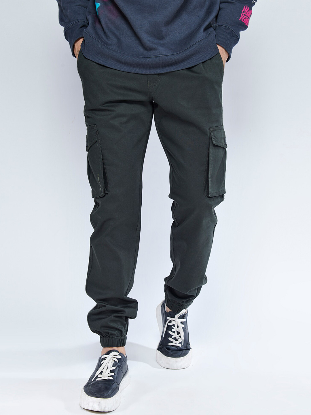 MARK & ALBERT Men Urban Slim Fit Mid-Rise Joggers