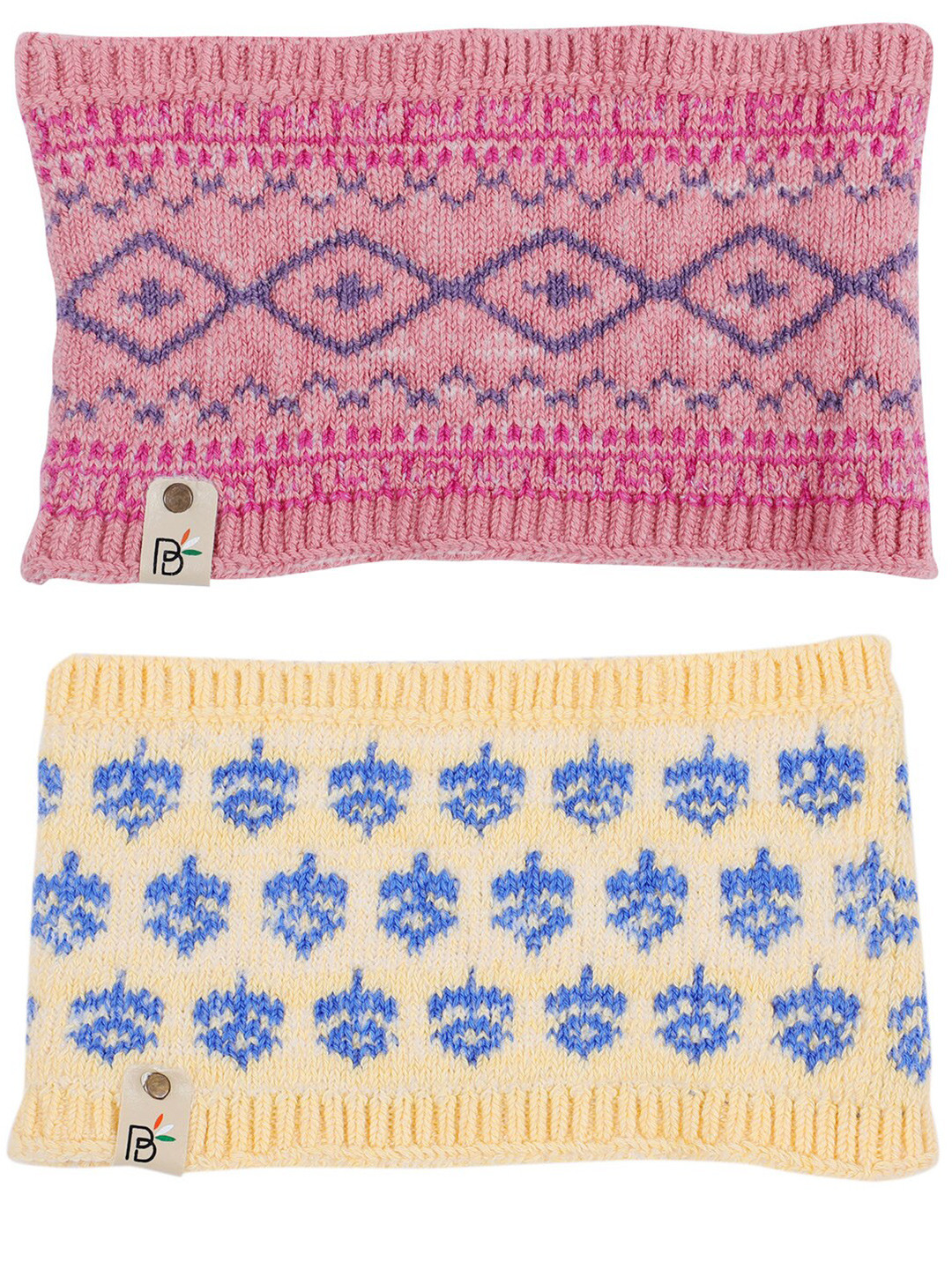 Bharatasya Pack Of 2  Printed Sports Cotton Head Wrap