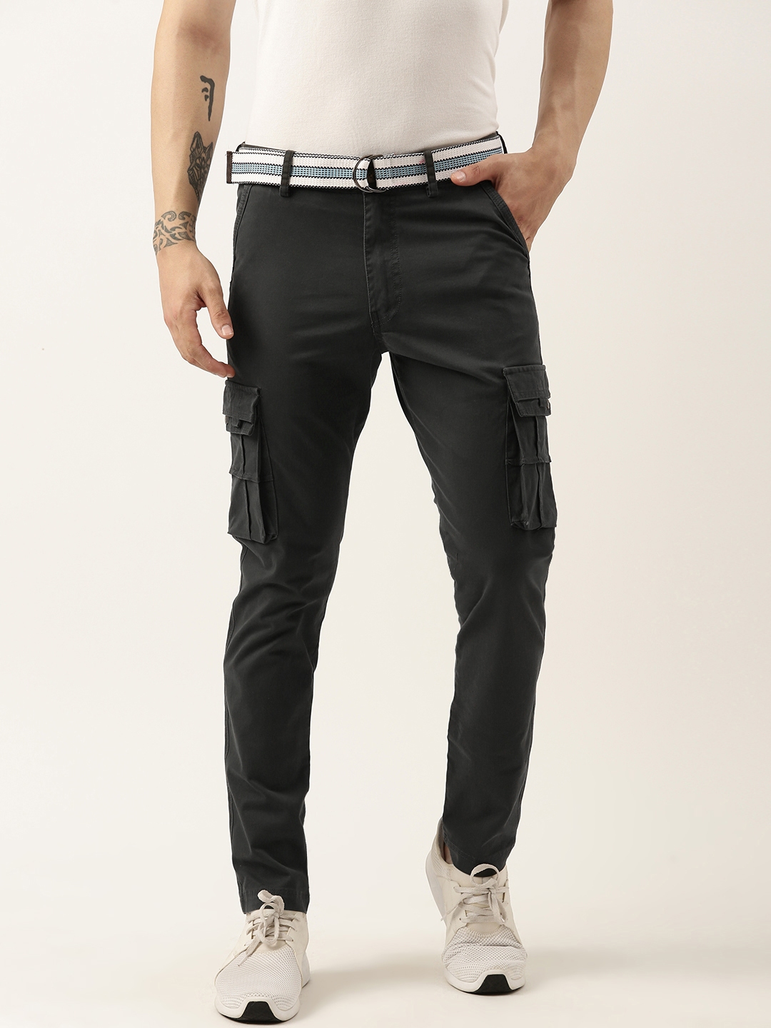 Buy Sports52 wear Men Pure Cotton Tailored Cargos Trousers for Men 21952922 Myntra