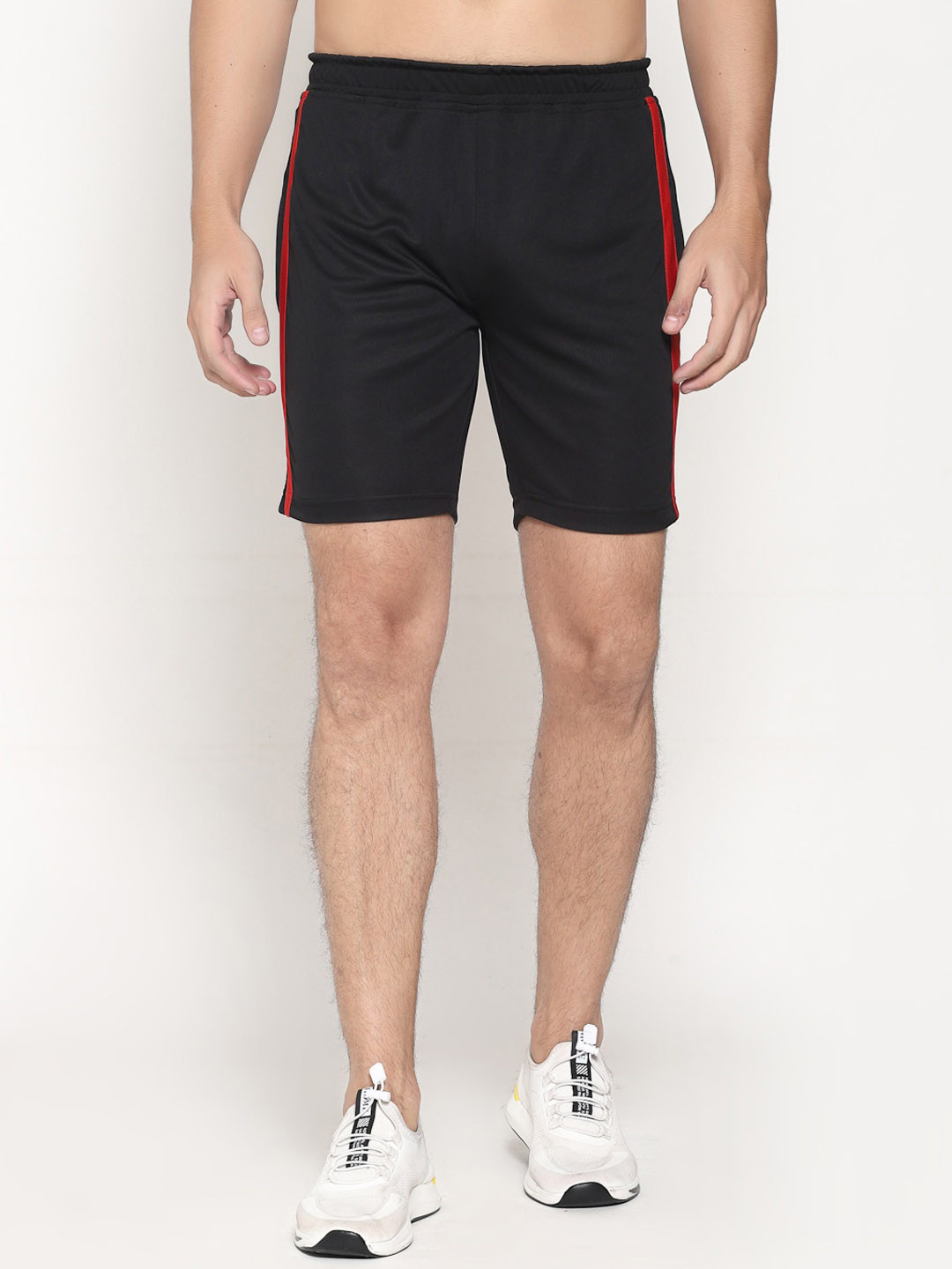 PAUSE SPORT Men Mid-Rise Cotton Sports Shorts