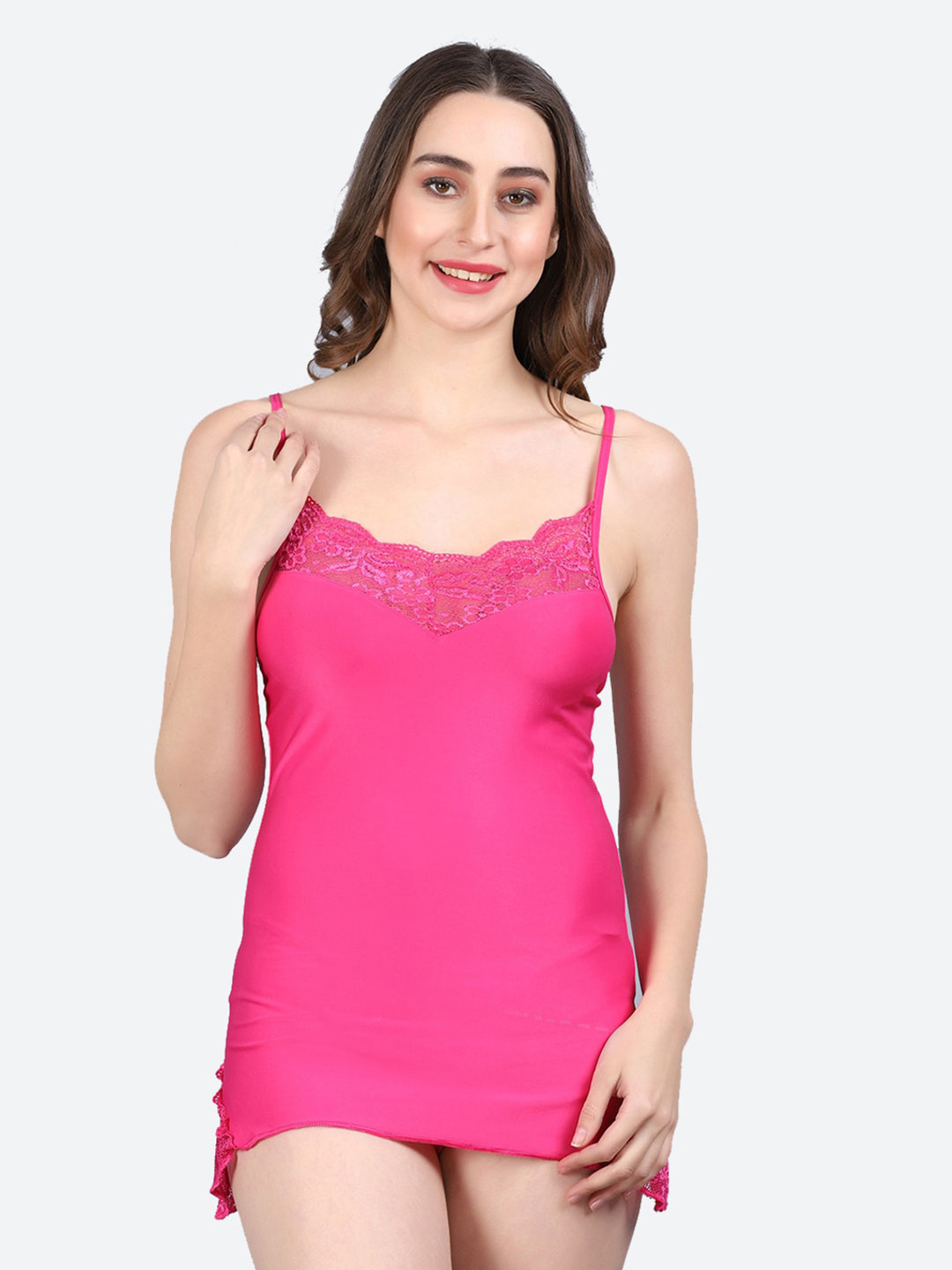 Fleurt Shoulder Straps Baby Doll With Briefs
