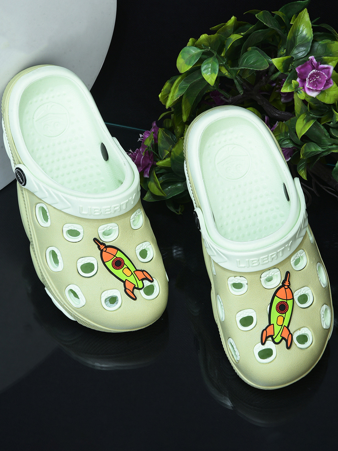 Liberty Kids Round Toe Slip On Clogs