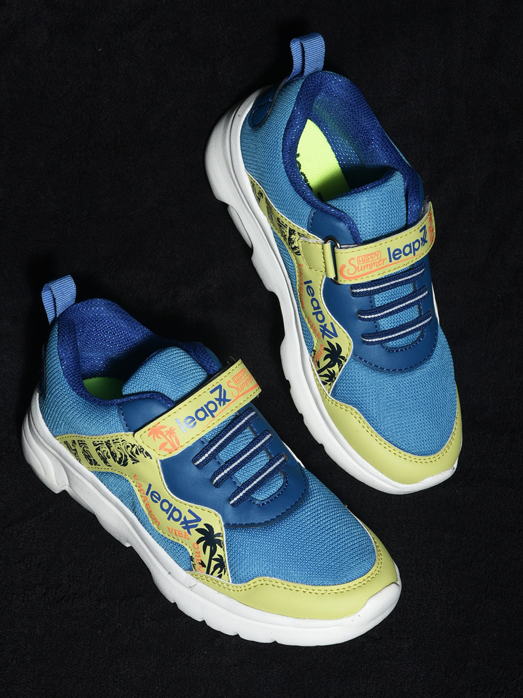 Liberty Unisex Kids Blue Mesh Running Non-Marking Shoes