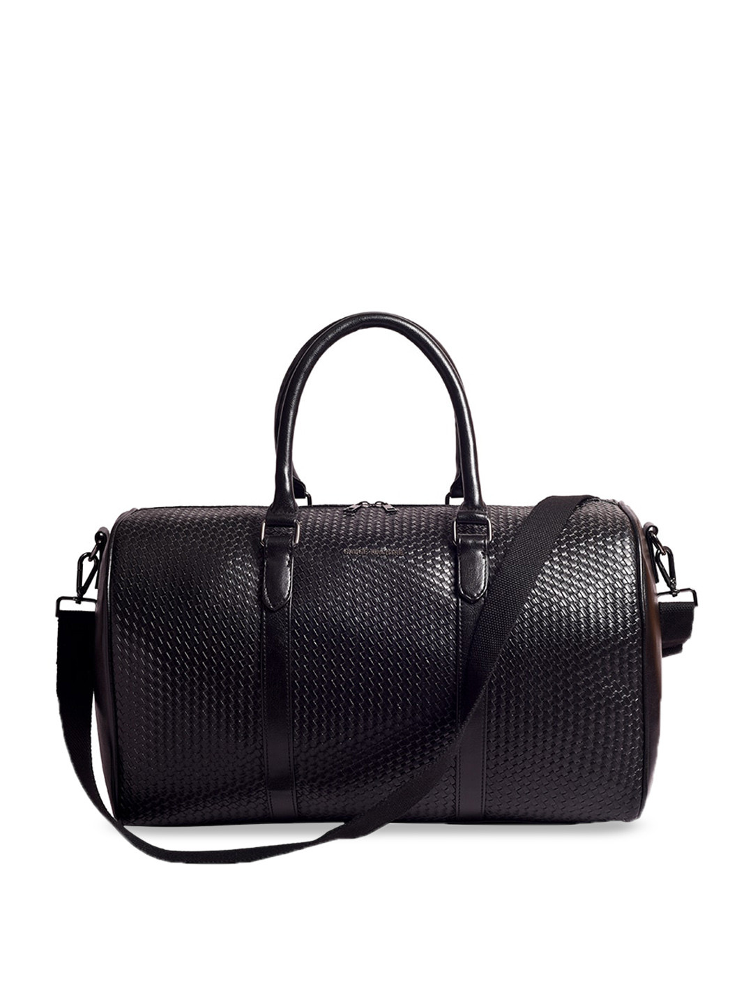 Gauge Machine Black Weave Duffle Bag