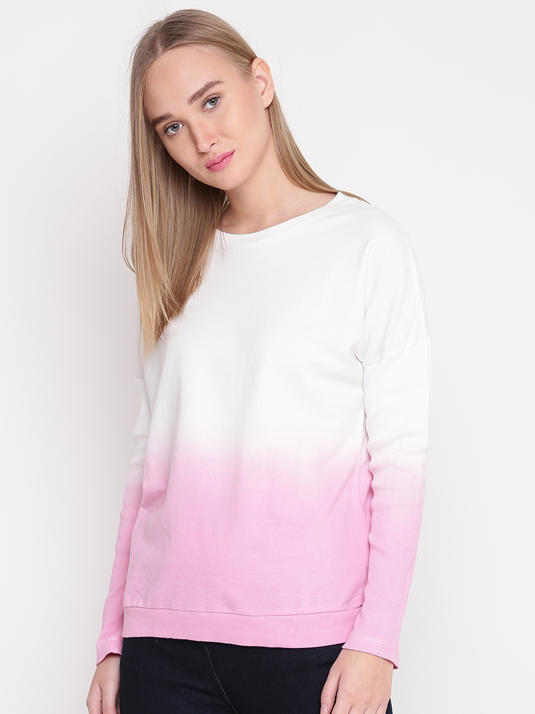 Pink ombre deals sweatshirt