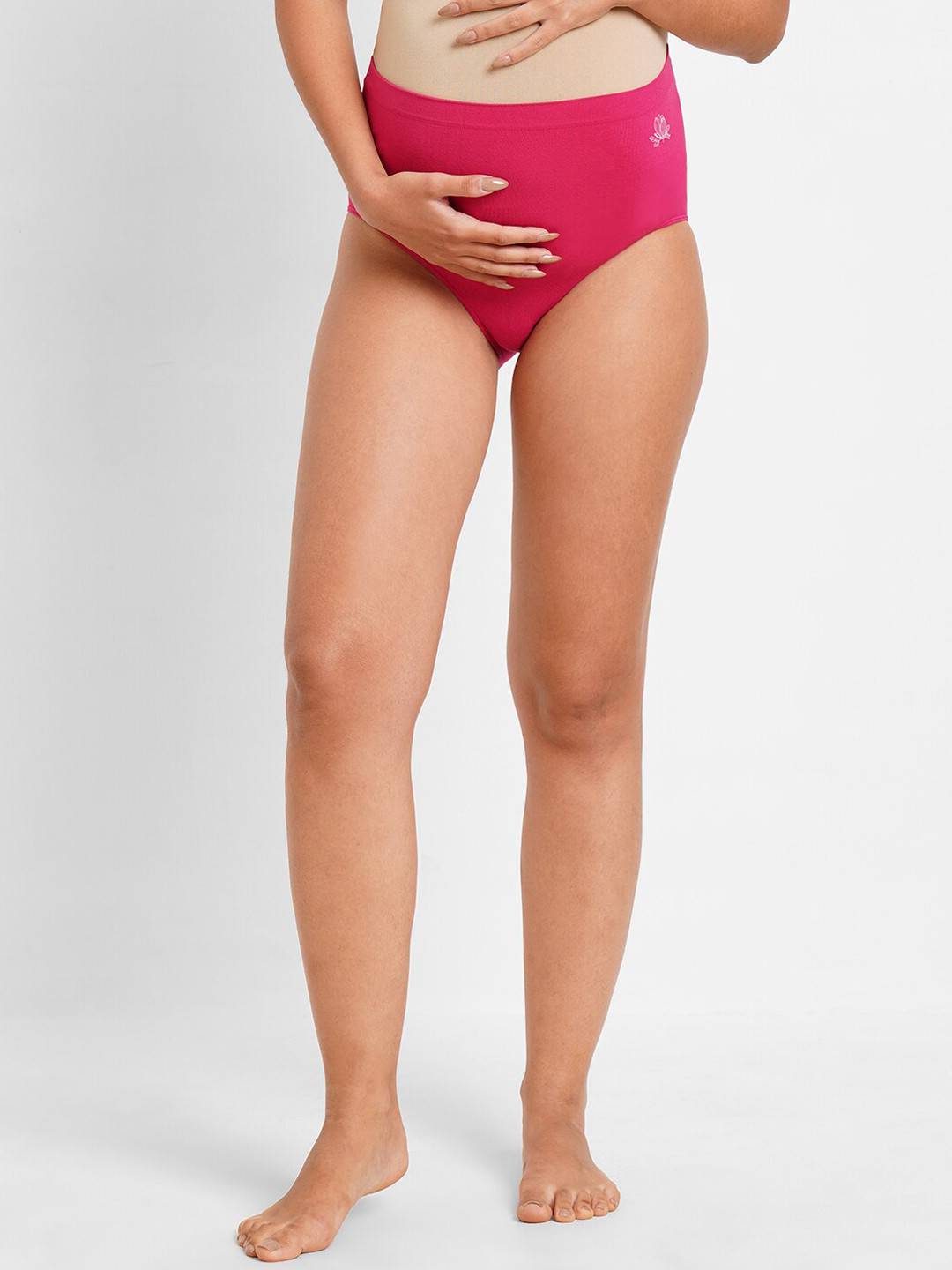 Inner Sense Women Floral Printed Detail Anti-odour Maternity Briefs