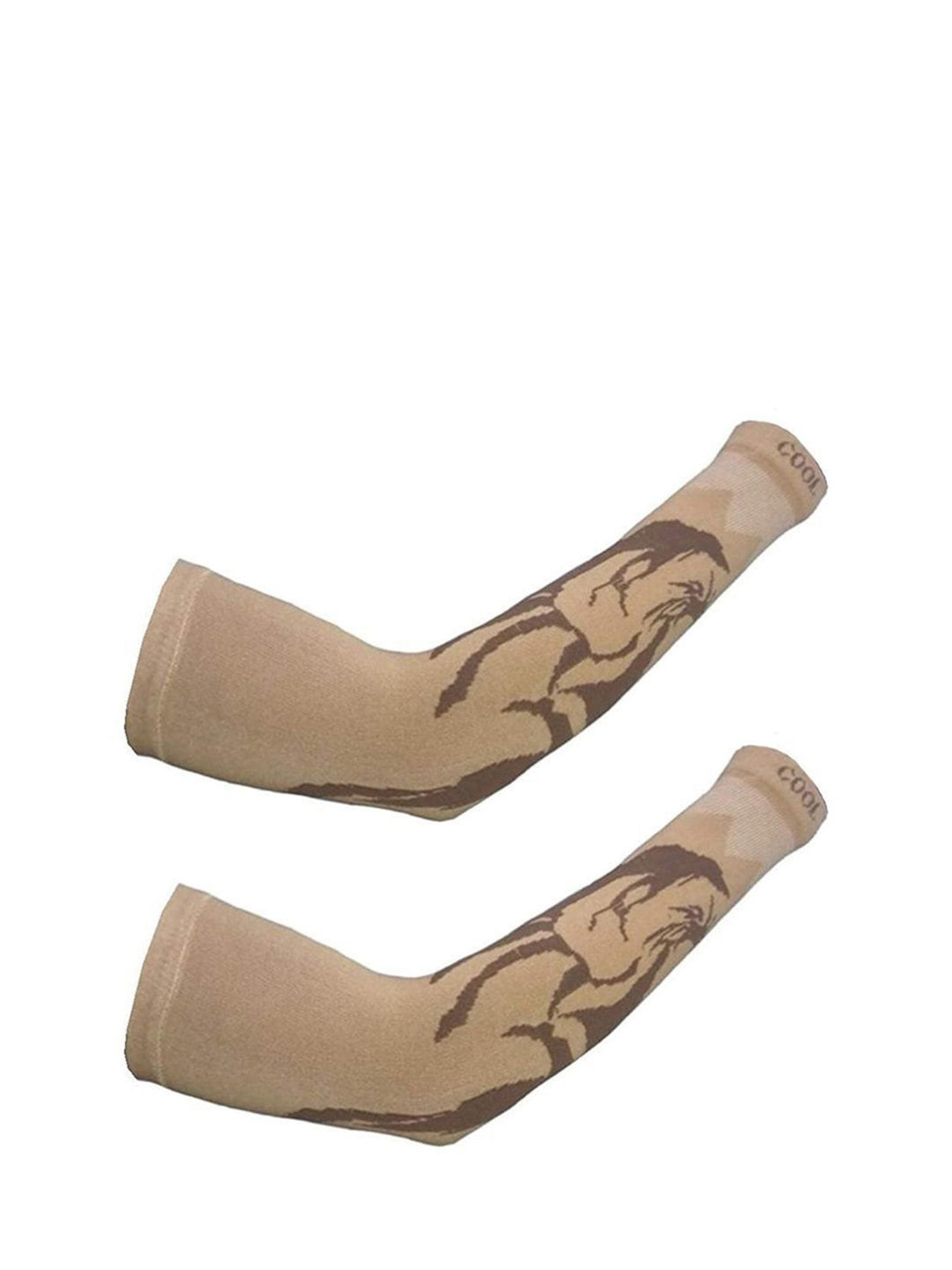 Aadikart Pack Of 2 Printed Lightweight Soft Cotton Sports Arm Sleeves