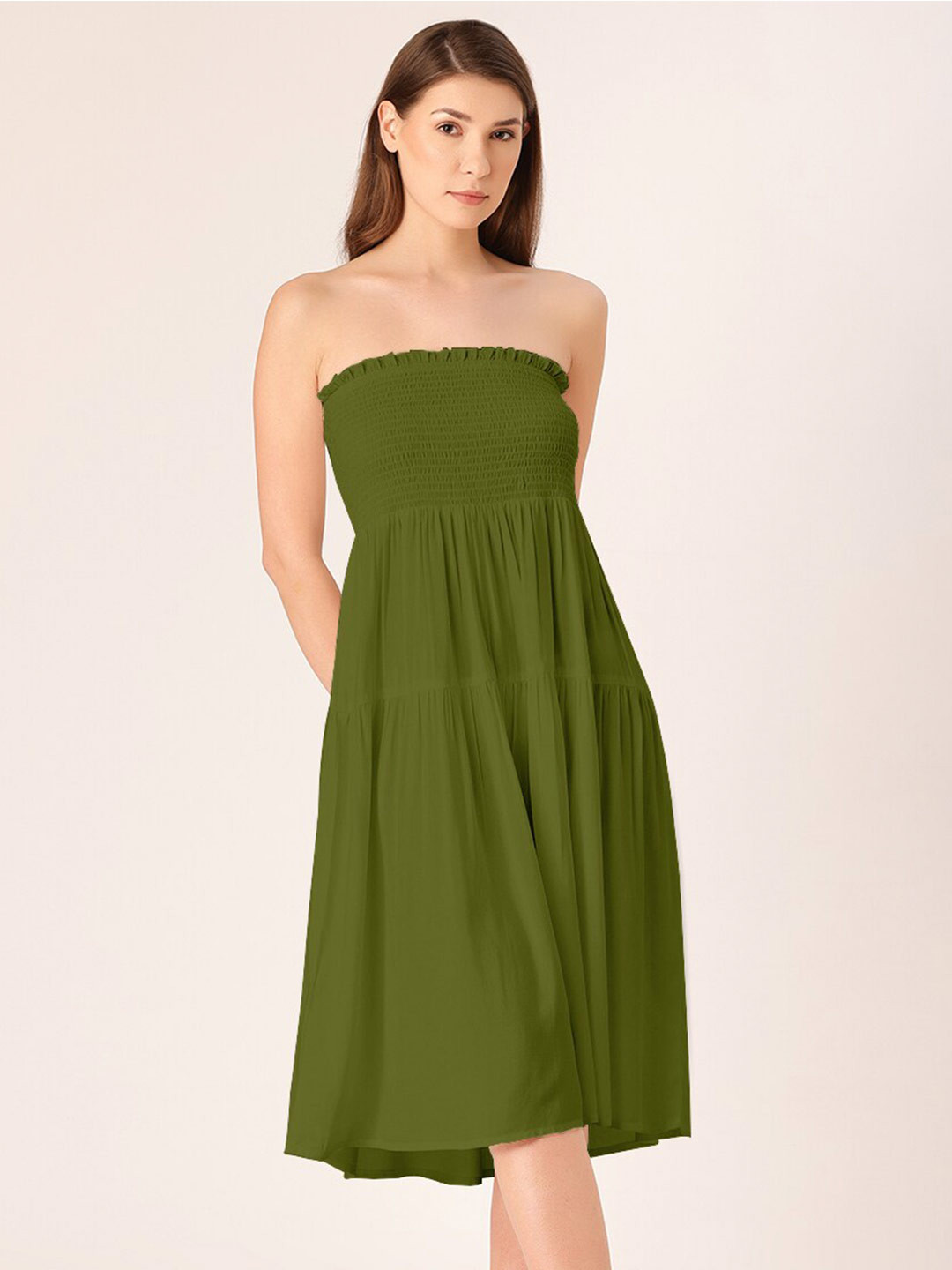 DressBerry Off-Shoulder Midi Dress