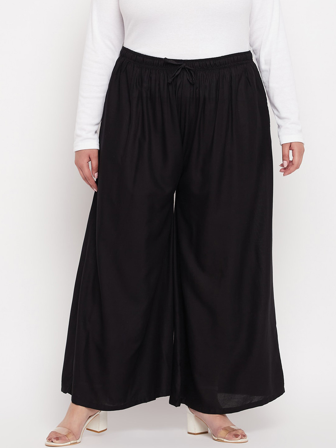 Clora Creation Plus Size Women Wide Leg Palazzos