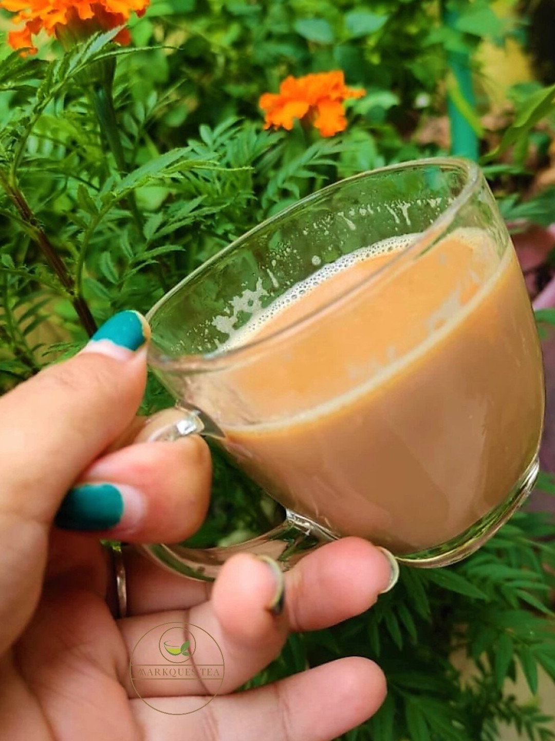 MARKQUES Rakshabandhan Gift Transparent Glass Handmade Cup-200ml