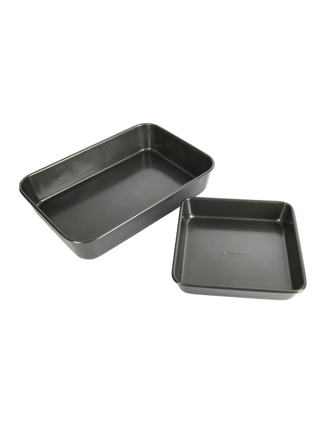 MasterClass Twin Pack Grey 2 Pcs Non-Stick Roasting Pan & Oven Tray