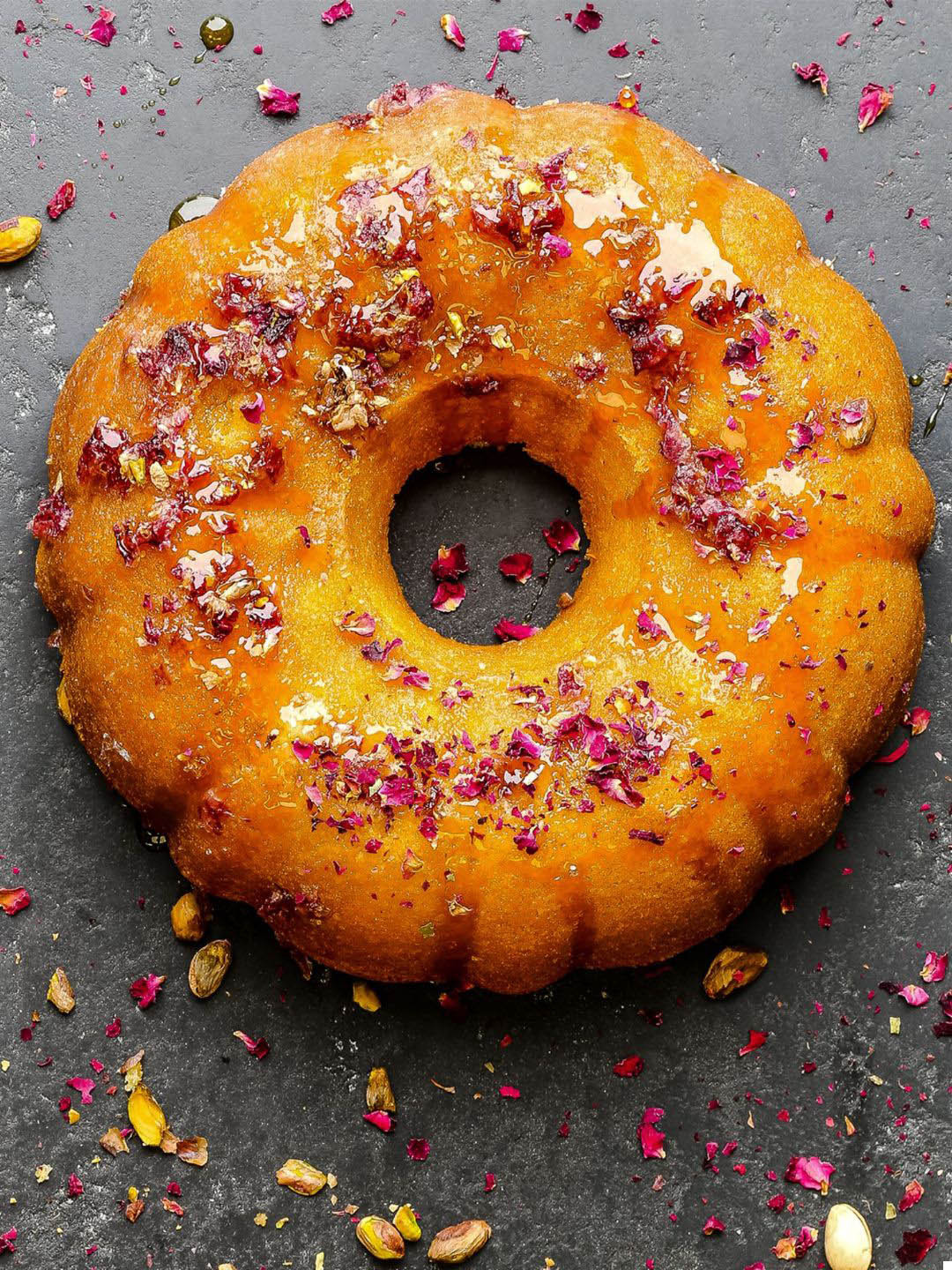 MasterClass Grey Non-Stick Fluted Ring Cake Pan 25 cm