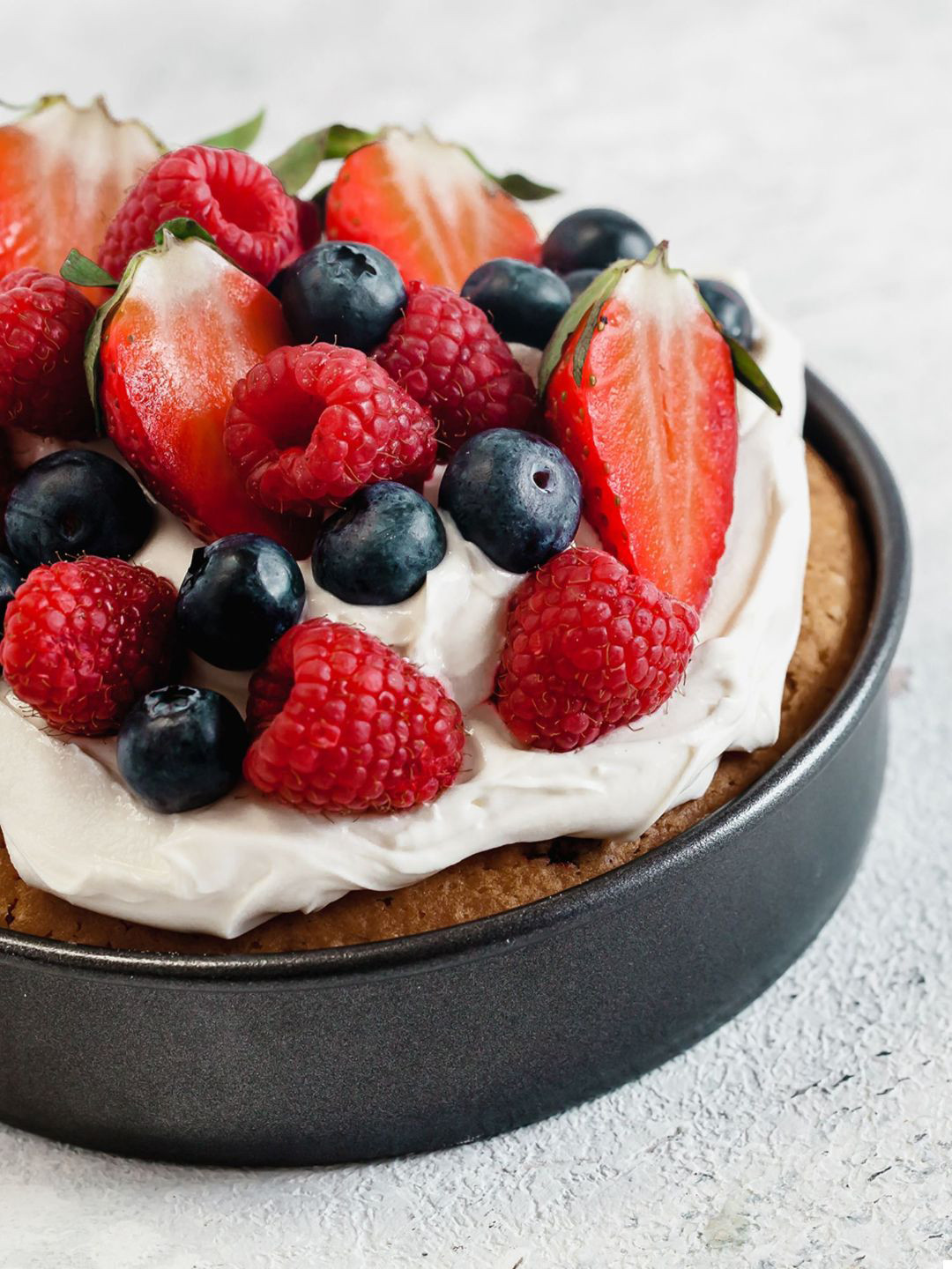 MasterClass Grey Non-Stick Loose Base Deep Cake Pan 20 cm