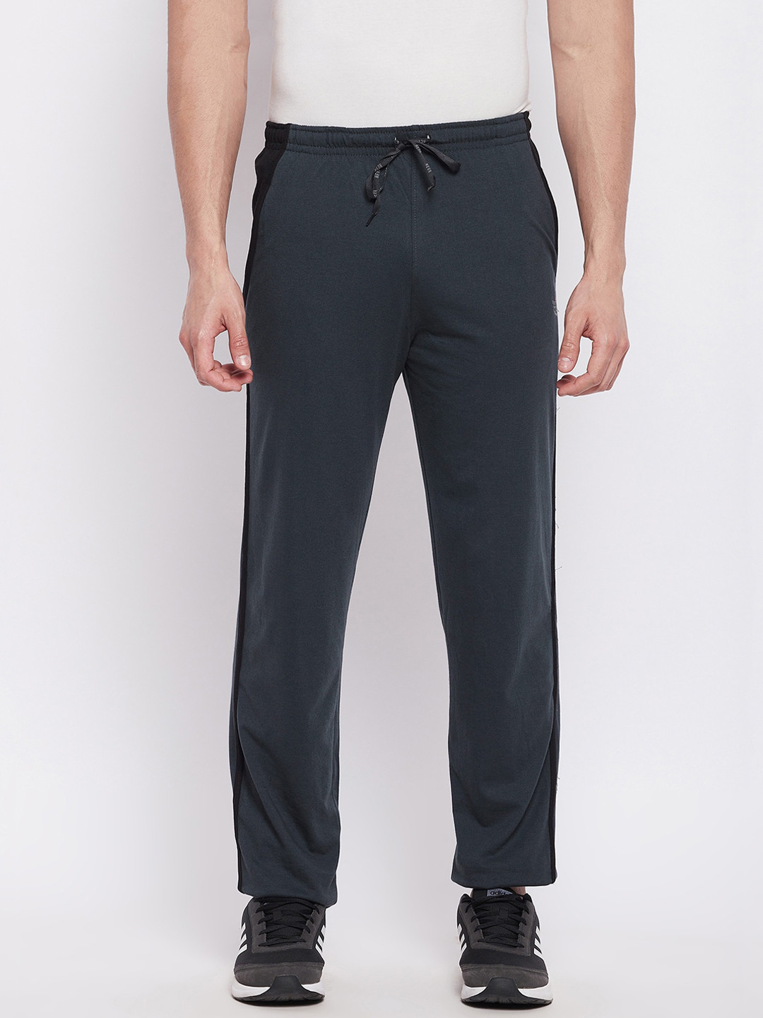 NEVA Men Cotton Mid-Rise Regular Fit Track Pants