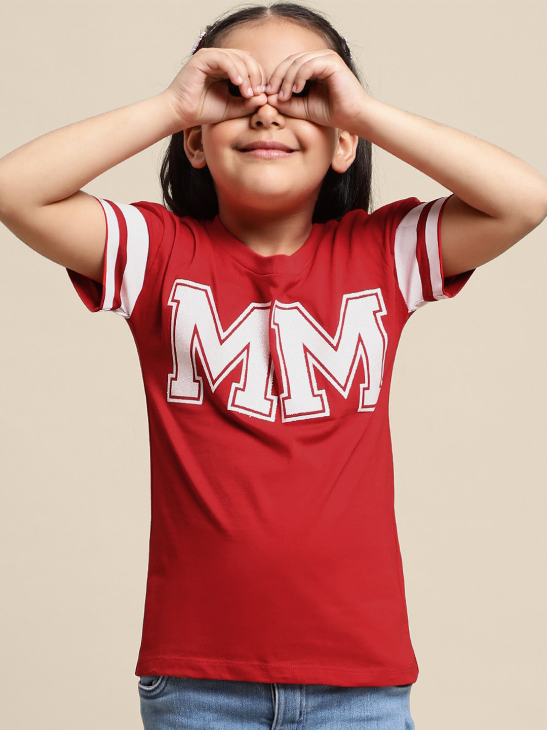 Kids Ville Girls Minnie Mouse Printed Extended Sleeves Cotton T-Shirt