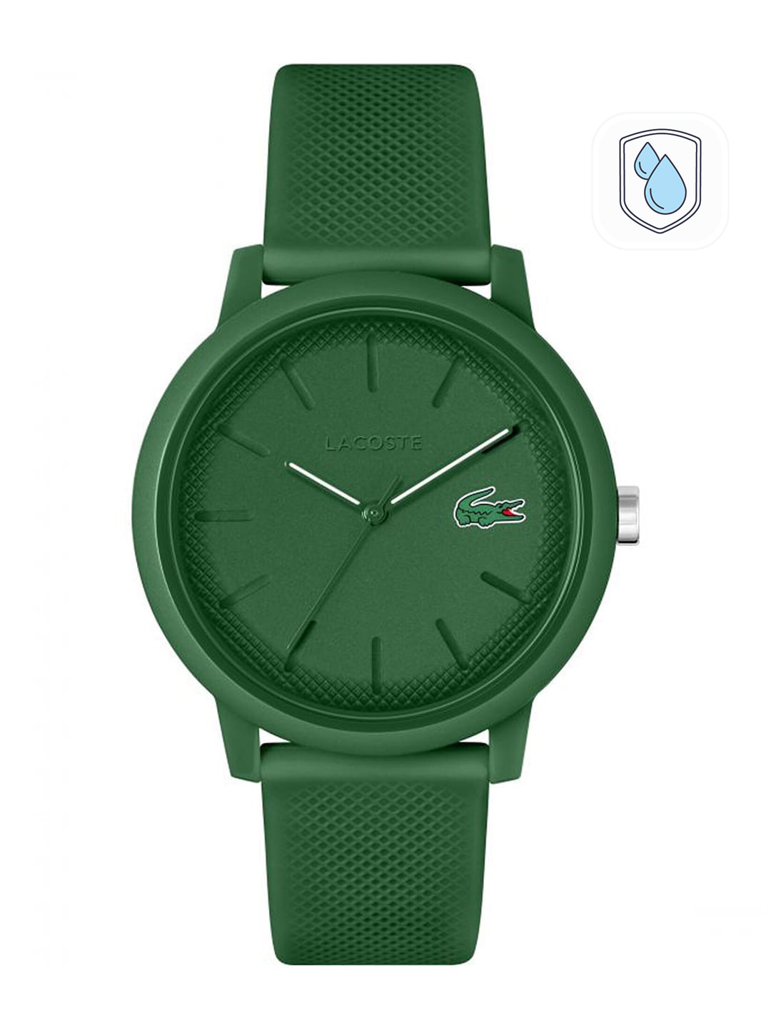 Lacoste Men Brass Dial & Silicon Straps Analogue Watch 2011170