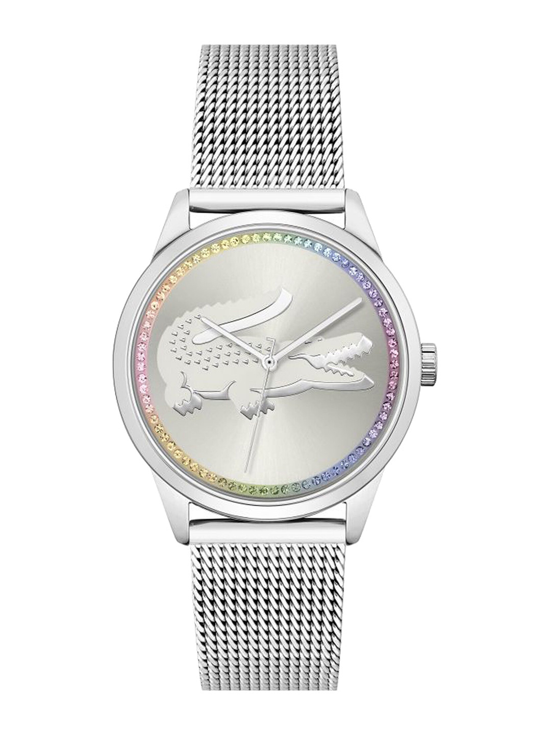 Lacoste Women Brass Dial & Stainless Steel Bracelet Style Straps Analogue Watch 2001259