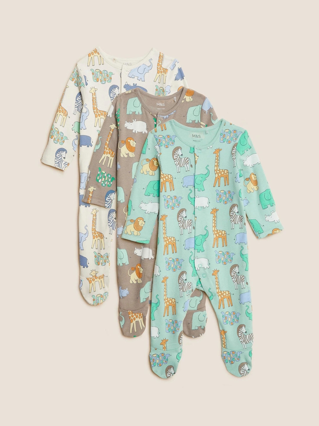 Marks and best sale spencer newborn sleepsuits